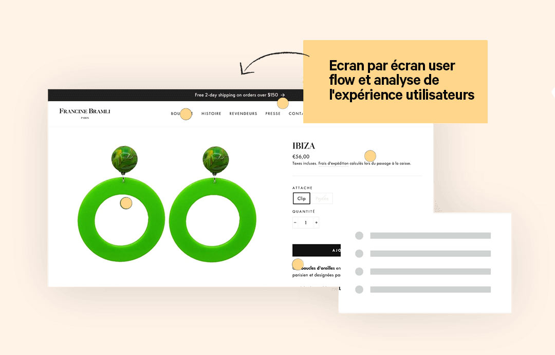 Analyse UX ecran par ecran
